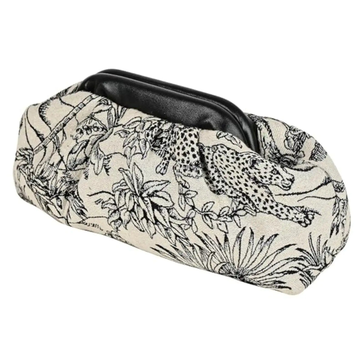ENSAC Clutch Sling Bag for Women | Woven Jacquard Chain Strap Party Evening Bag