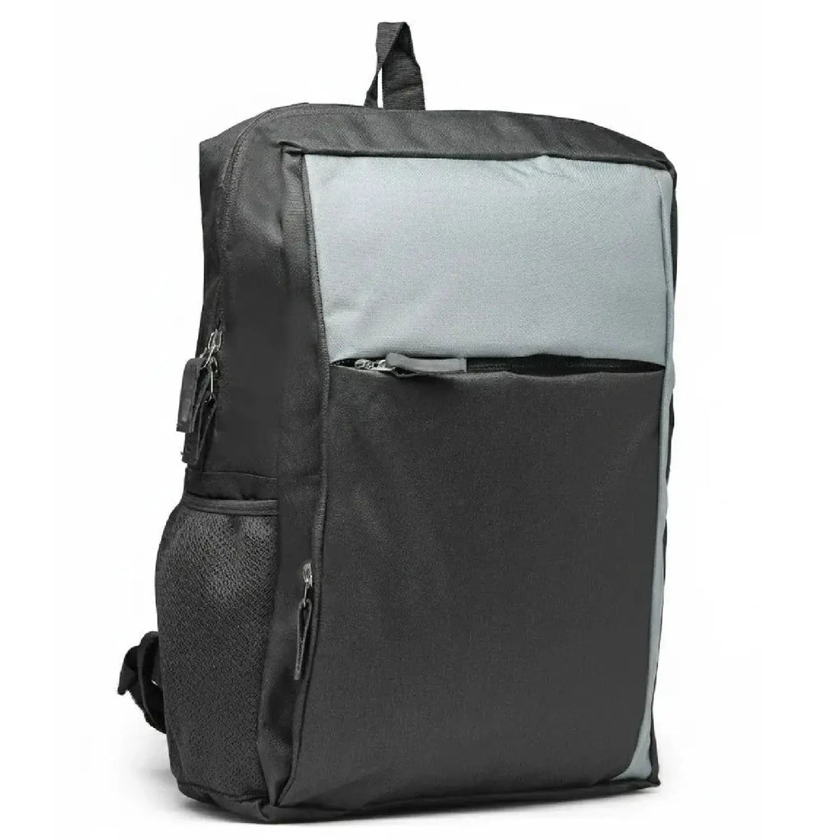 ENSAC Laptop Backpack for Men – Minimalist Dual-Tone Black & Grey Office & College Bag