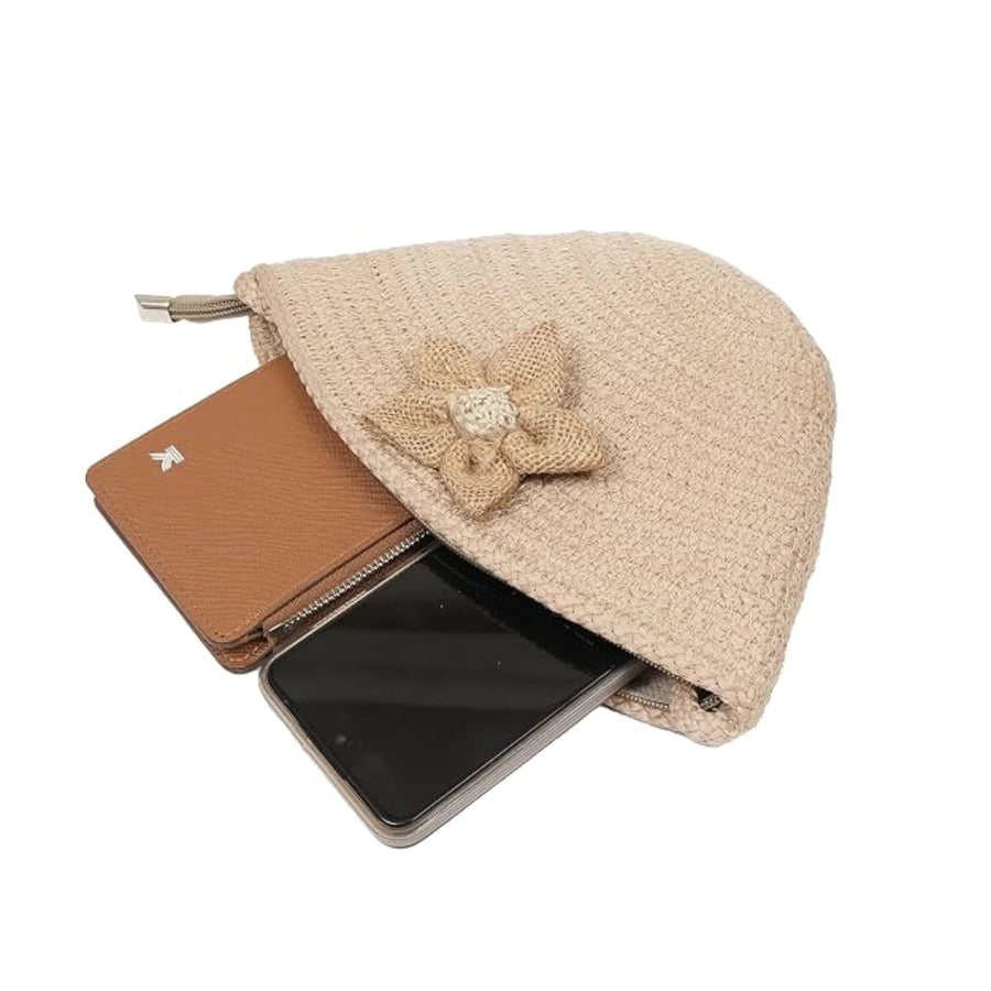 A Mini Sling Bag with a Woven Look