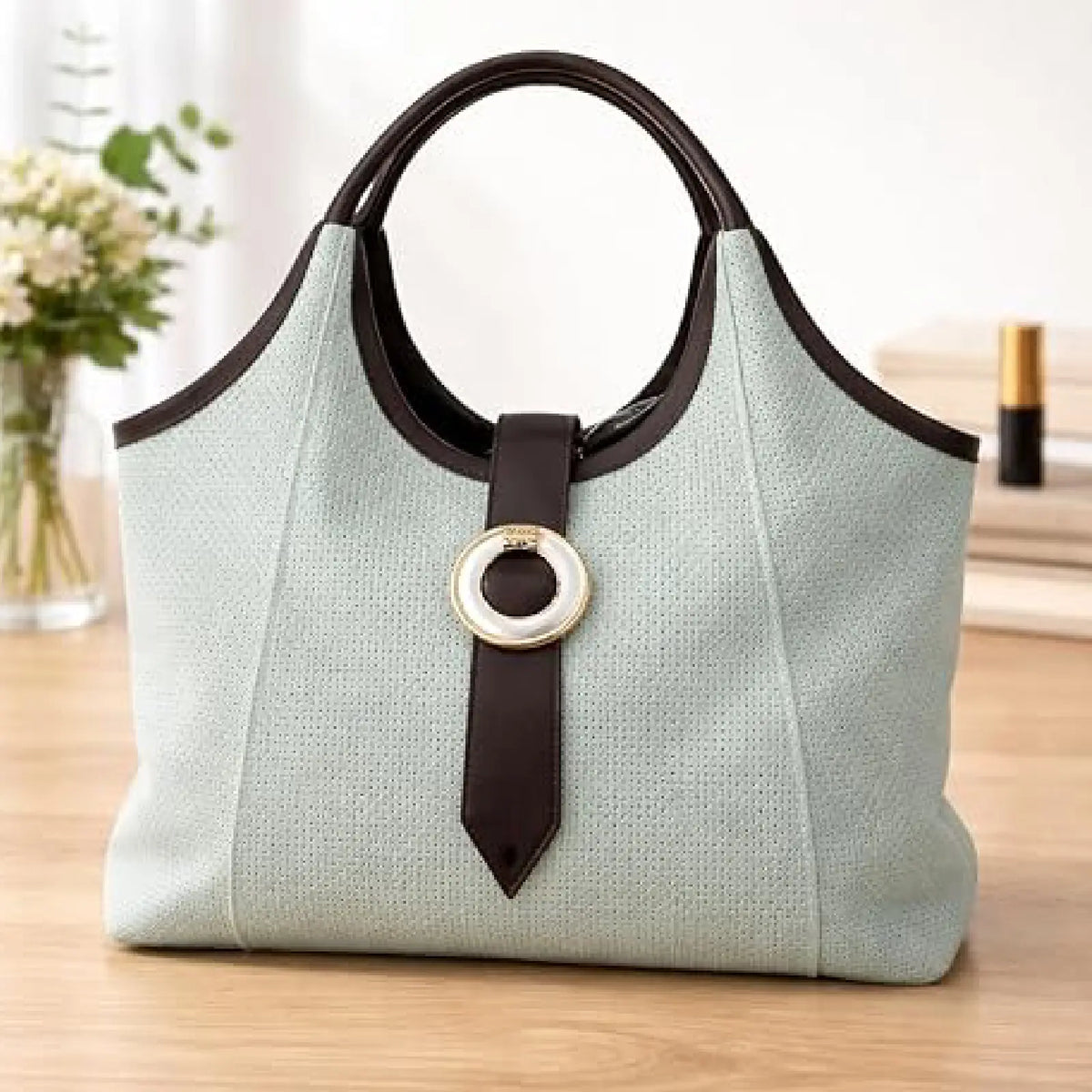 ENSAC Jute Hobo Handbag for Women – Large Shoulder Bag with Crossbody Strap