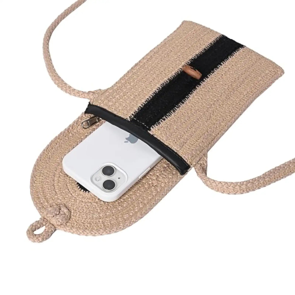 ENSAC Women's Woven Mobile Pouch Bag | Crossbody Phone Sling bag