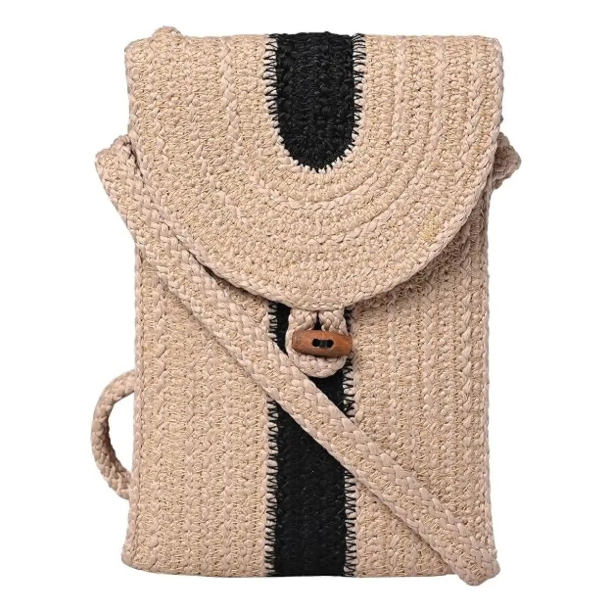 ENSAC Women's Woven Mobile Pouch Bag | Crossbody Phone Sling bag
