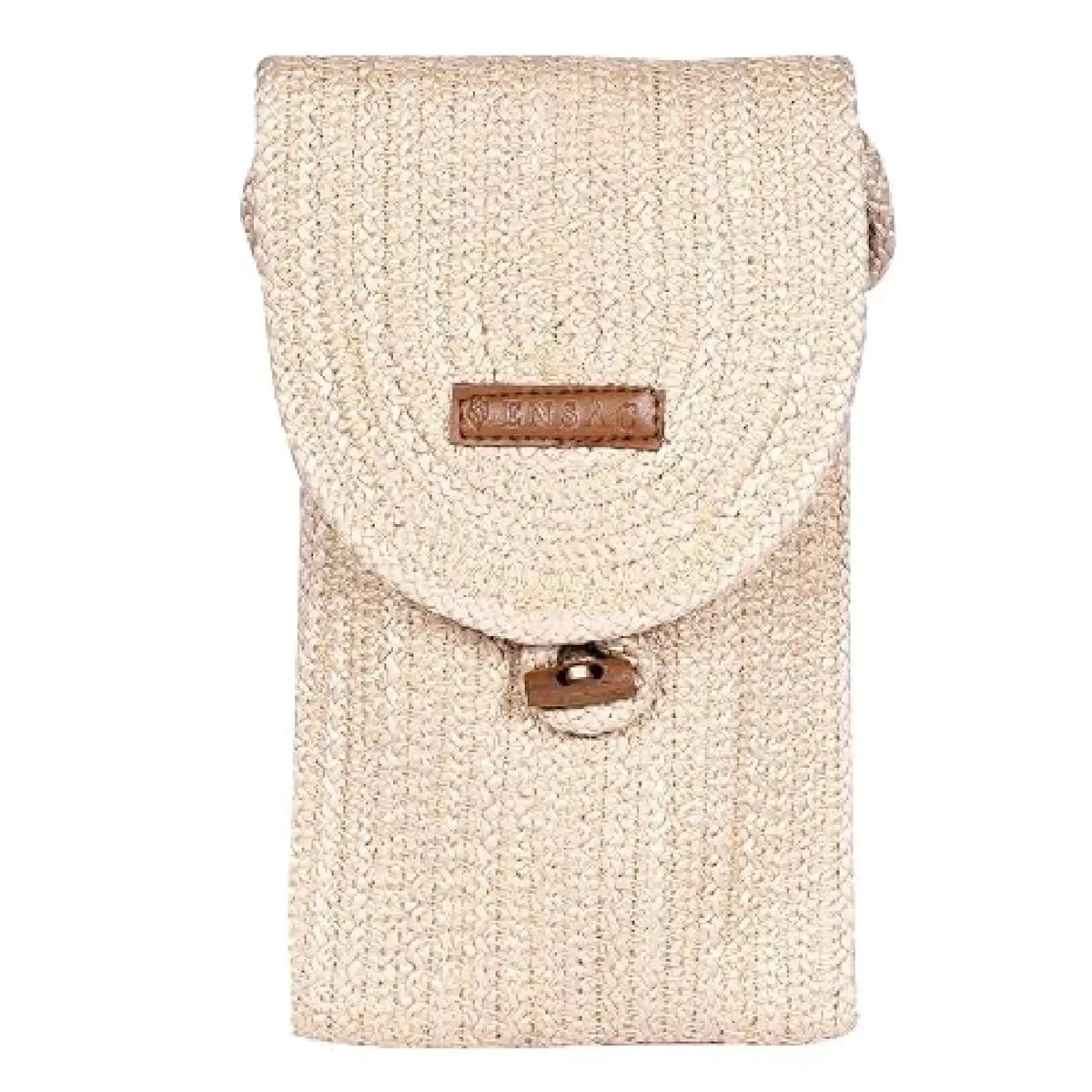 ENSAC Women's Woven Mobile Pouch Bag | Crossbody Phone Sling bag