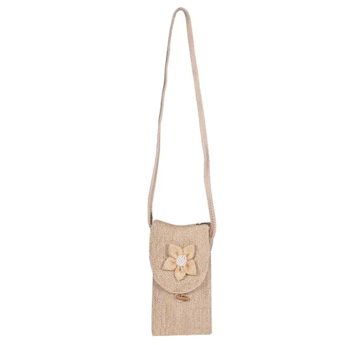ENSAC Women's Woven Mobile Pouch Bag | Crossbody Phone Sling bag