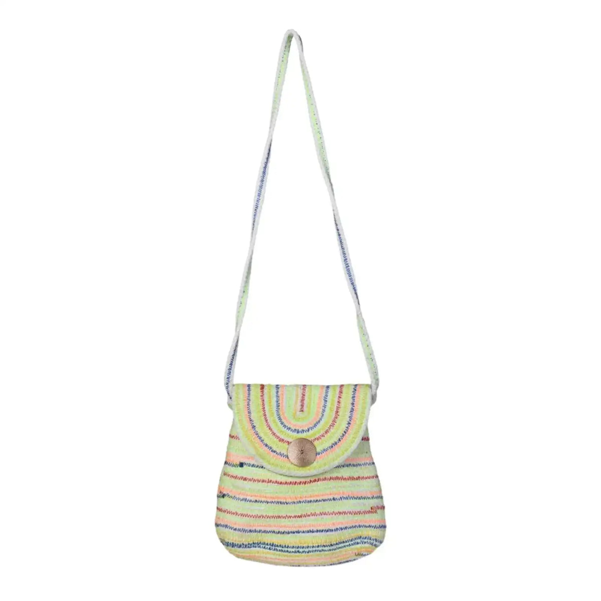 ENSAC Multi Color Sling Bag for Women – Handcrafted Woven Rope Crossbody Bag