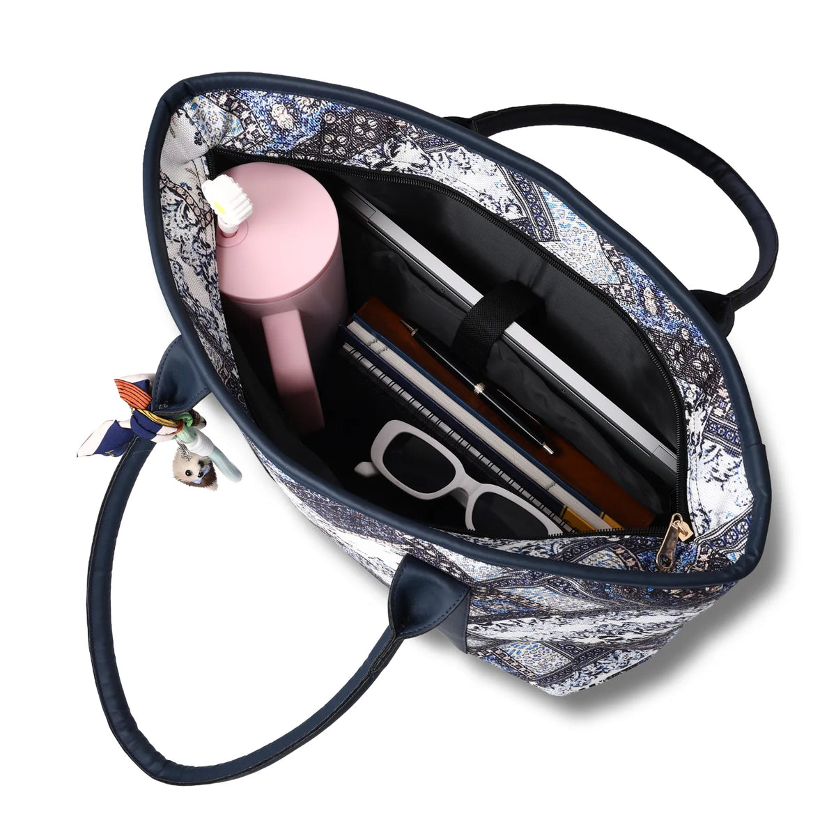 Women’s Jute Tote Bag with Laptop Sleeve