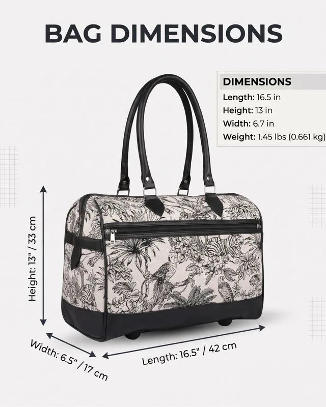 ENSAC Duffle Bag for Travel | Printed Weekender Handbag