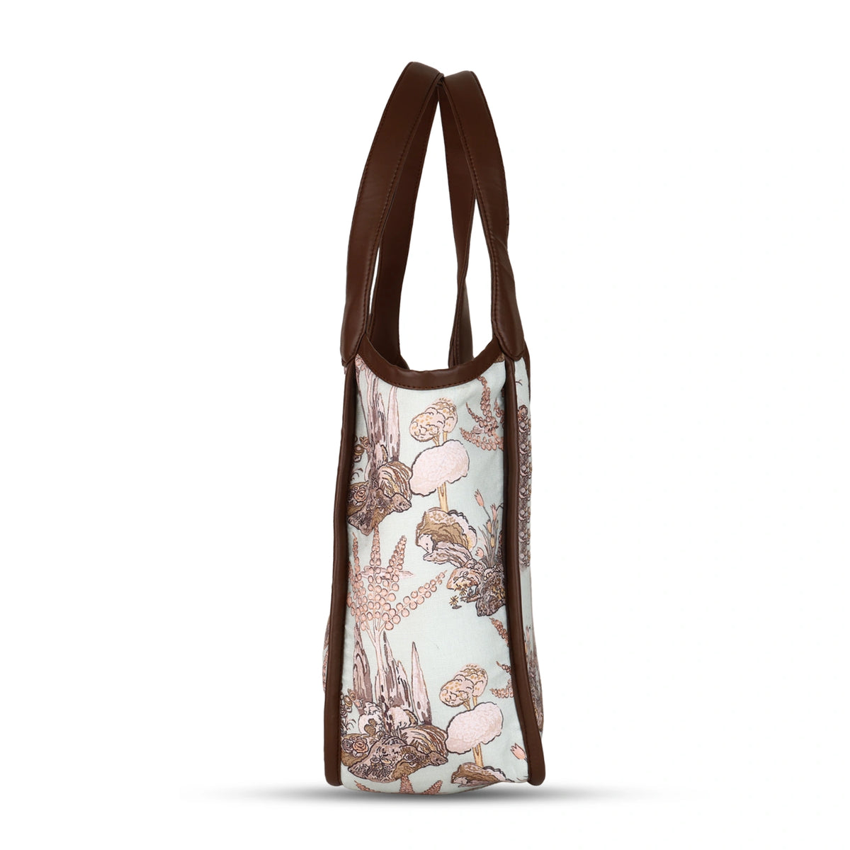ENSAC Oval Cotton Hobo Bag for Women – Botanical Print Shoulder Bag