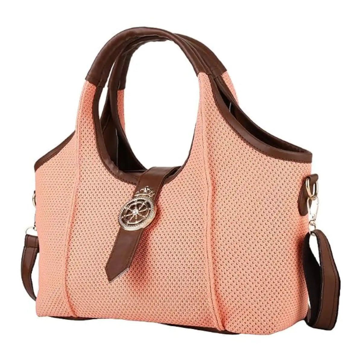ENSAC Jute Hobo Handbag for Women – Large Shoulder Bag with Crossbody Strap