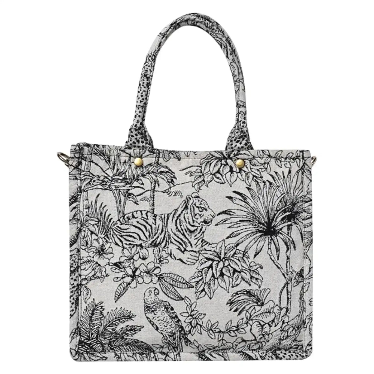 ENSAC Women's Printed Pearl Bag & Woven Jacquard Sling Bag with Top Handle