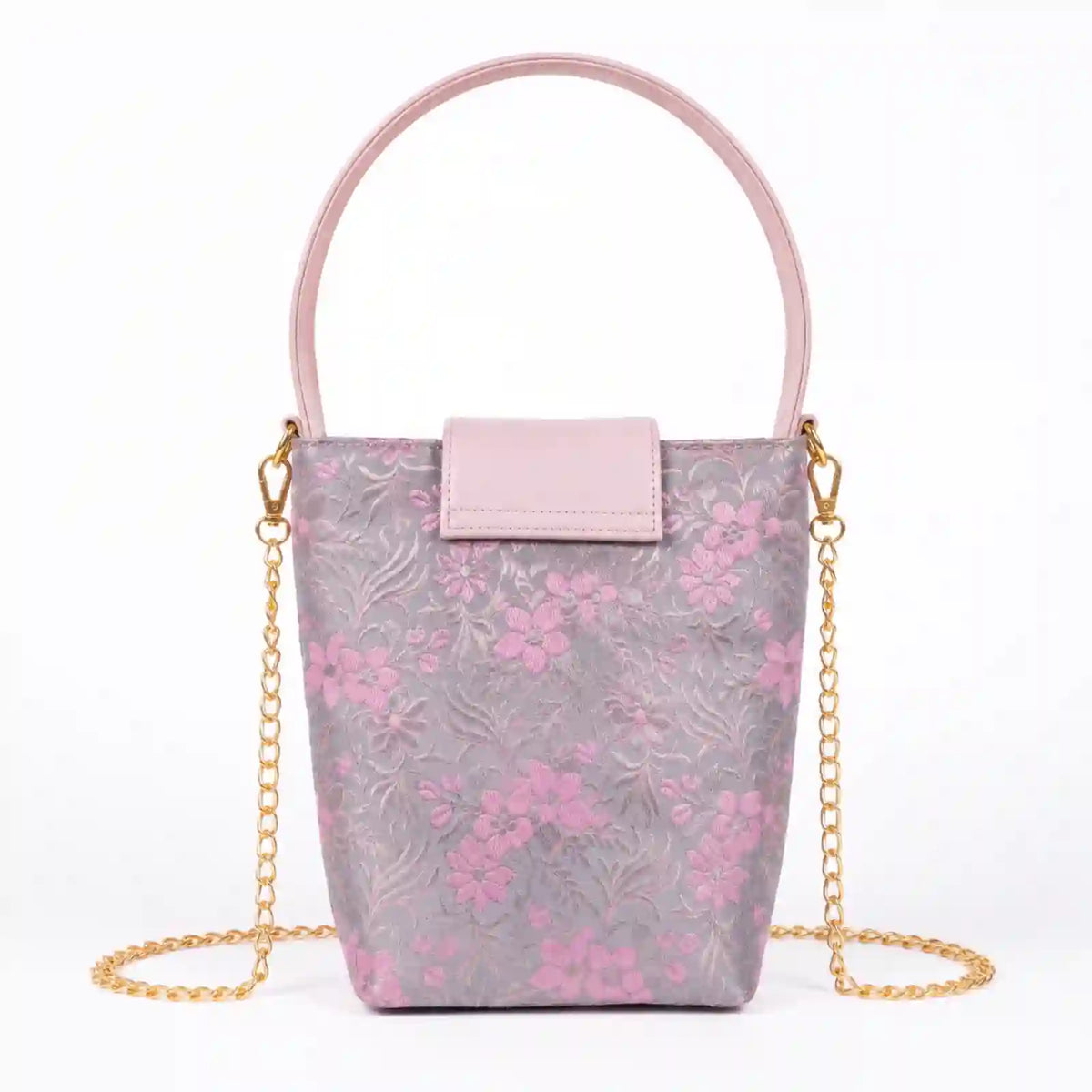 ENSAC Eternal Love Sling Bag | Silk Festive Top Handle Chain Handbag for Women