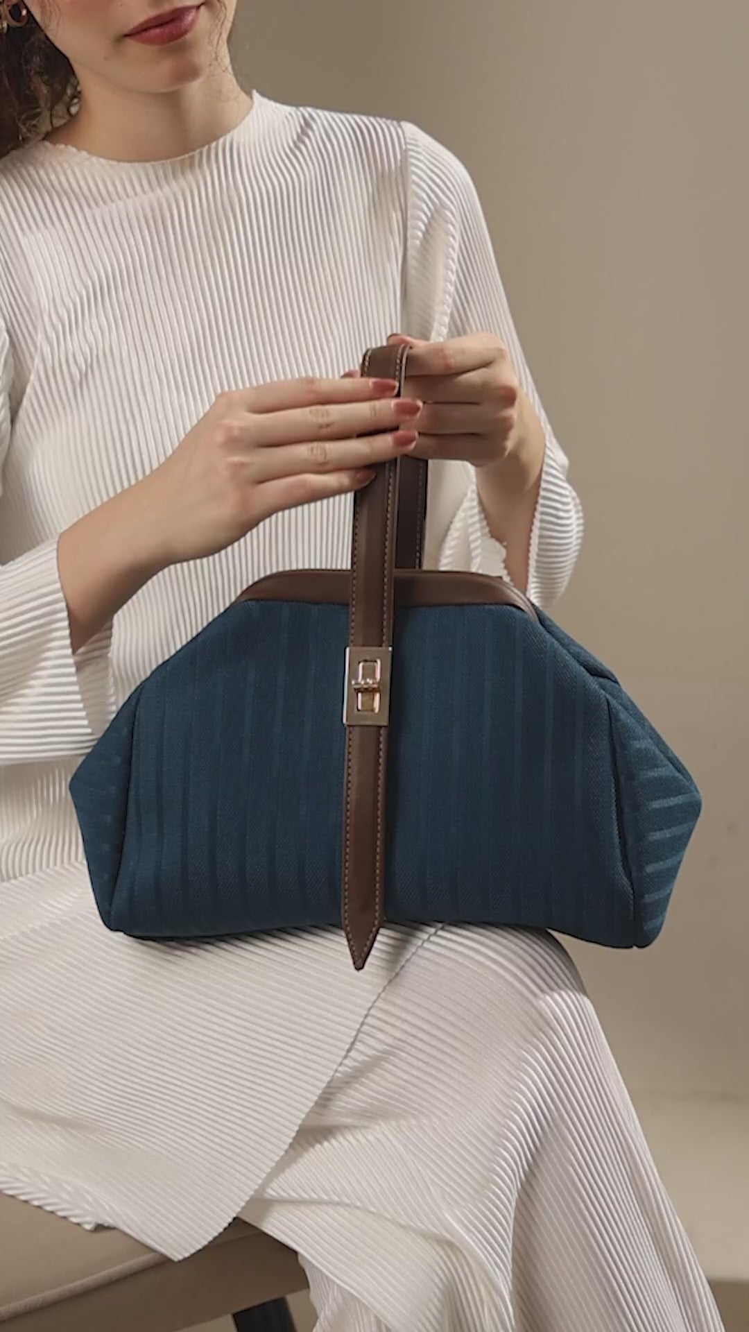 ENSAC Clutch Purse for Women | Vintage Frame Sling Bag with Crossbody handbag