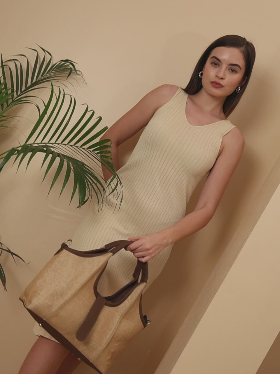 ENSAC Sling Bag – Jute Texture