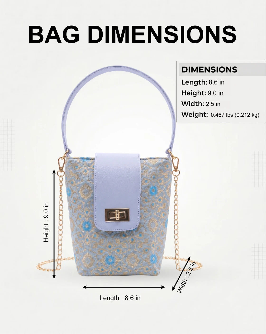 ENSAC Eternal Love Sling Bag | Silk Festive Top Handle Chain Handbag for Women