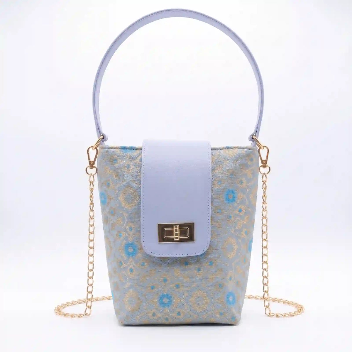 ENSAC Eternal Love Sling Bag | Silk Festive Top Handle Chain Handbag for Women