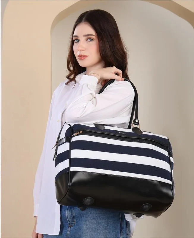 ENSAC Top Handle Travel Duffel Bags | Printed Jacquard Weekender Shoulder Bag