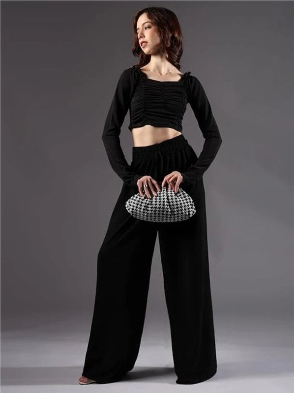 ENSAC Clutch Sling Bag for Women | Woven Jacquard Chain Strap Party Evening Bag