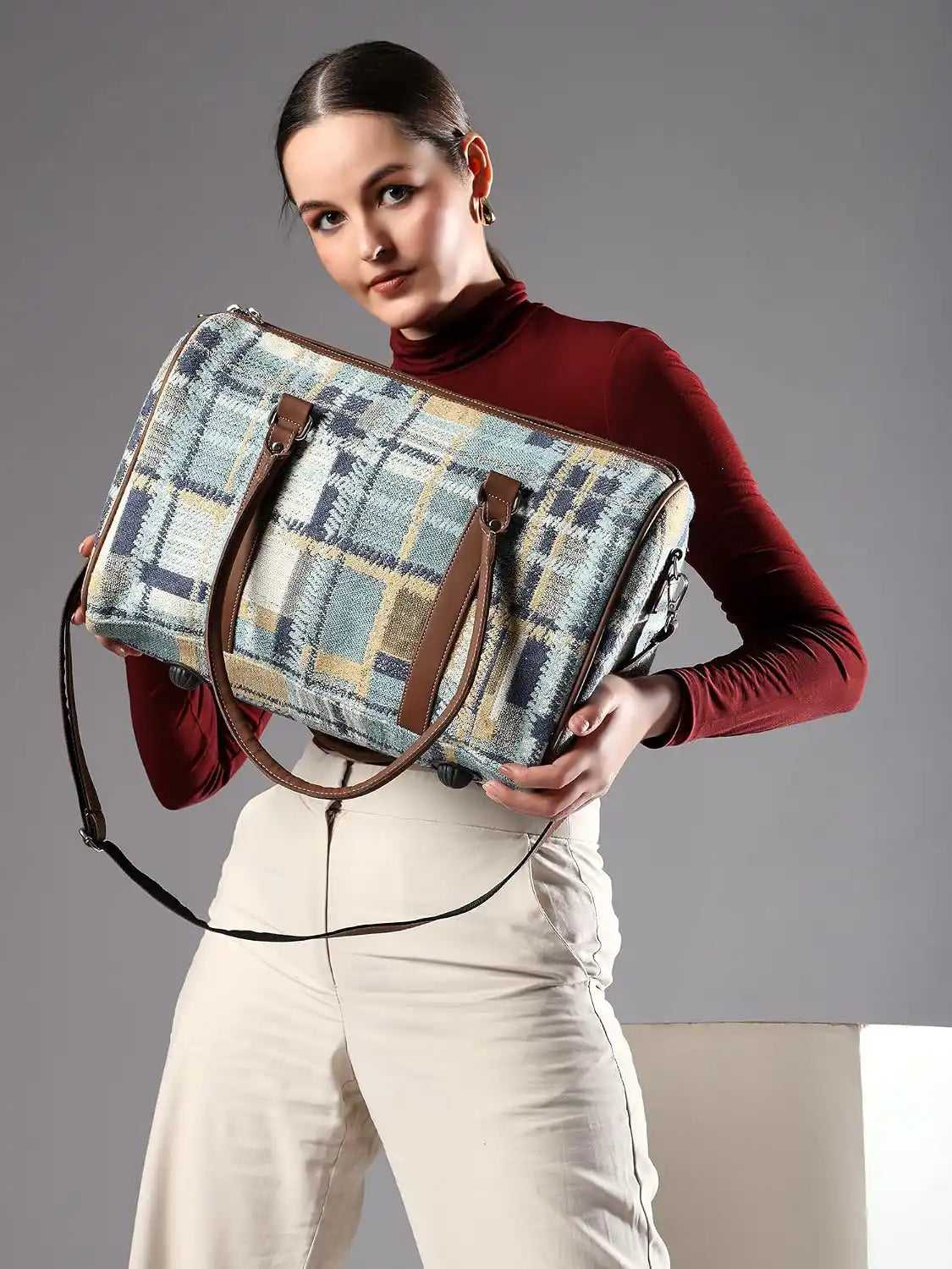 ENSAC Duffle Bag for Travel | Printed Weekender Handbag