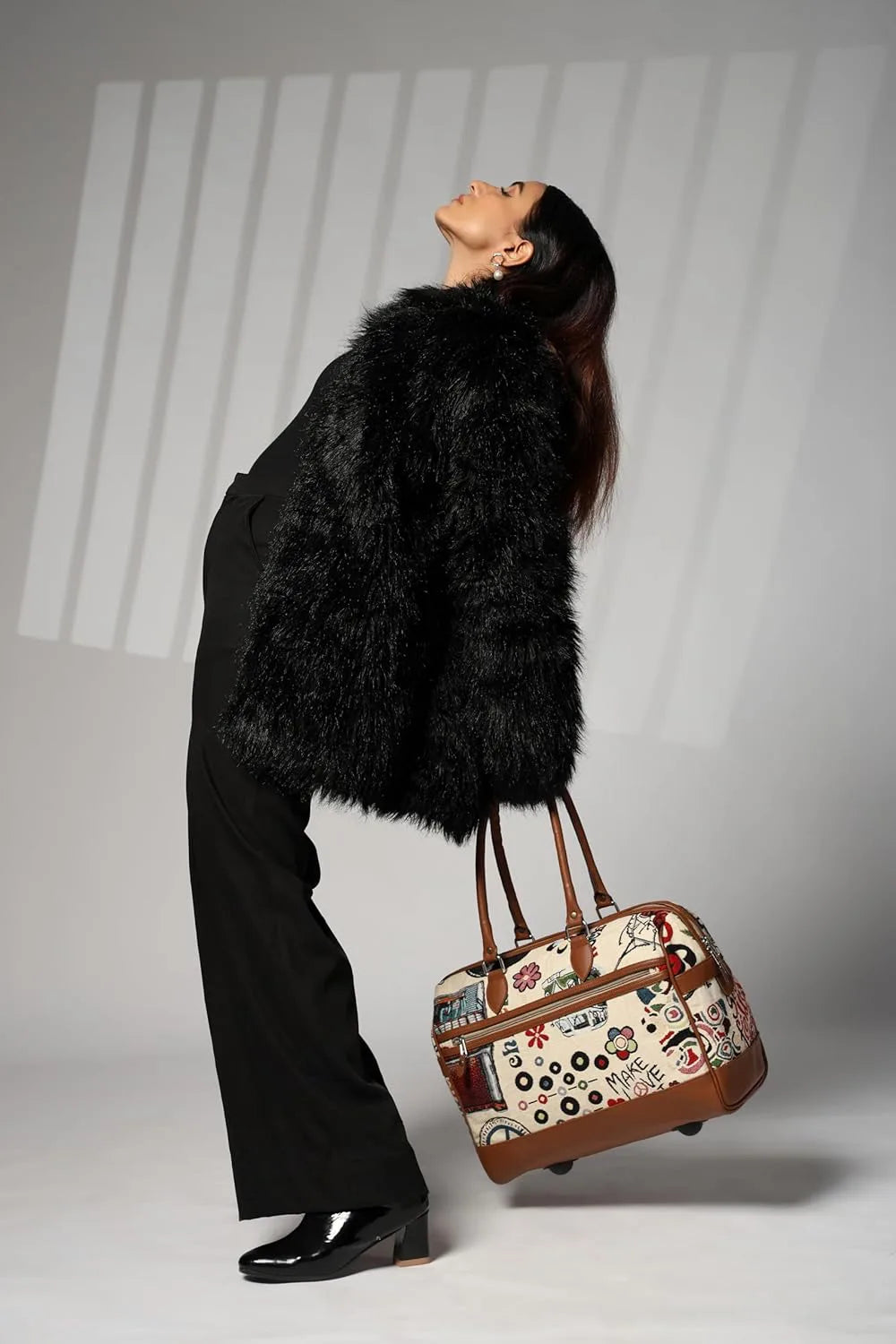 ENSAC Duffle Bag for Travel | Printed Weekender Handbag