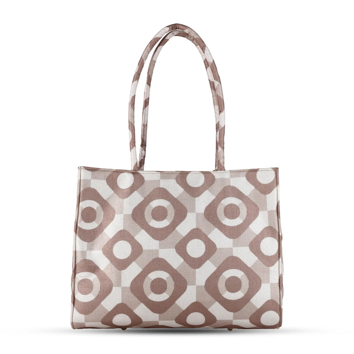 ENSAC Women’s Mini Tote Bag with Printed woven, Zip & Charm