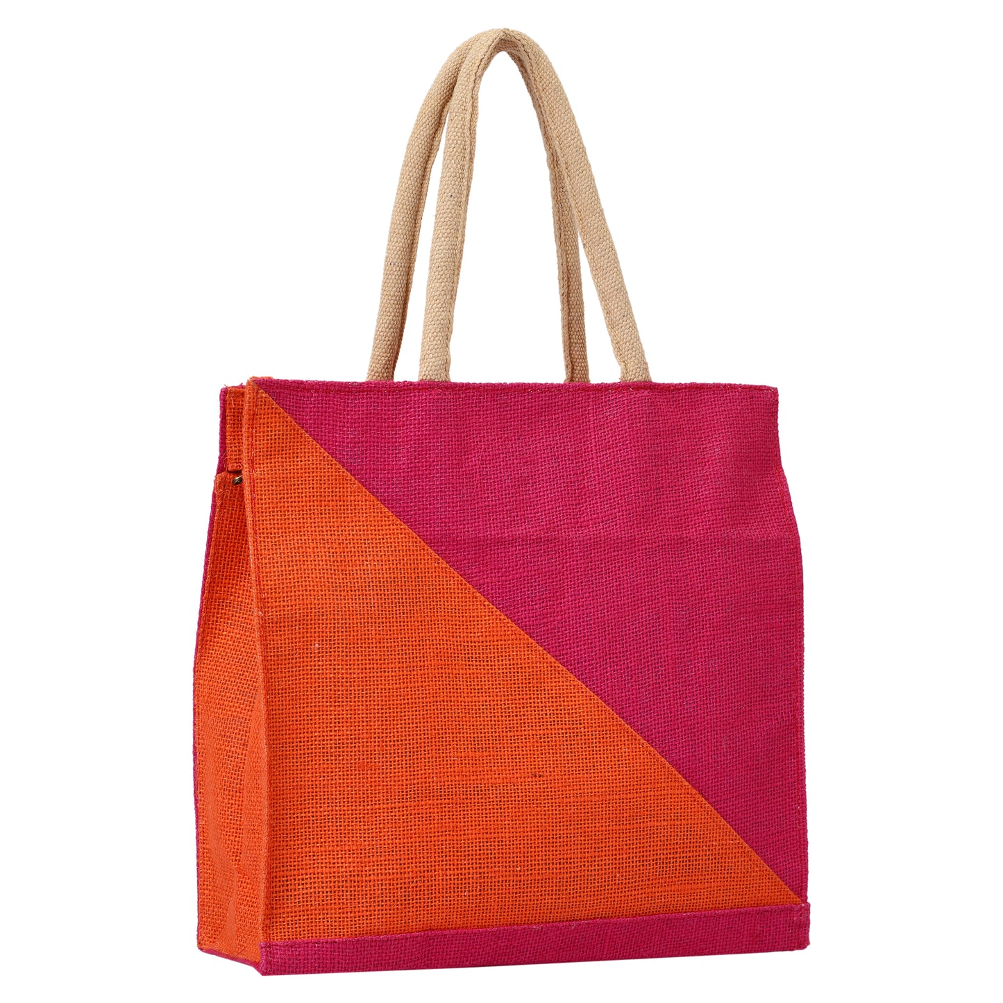 Double Colored Jute Lunch Bag